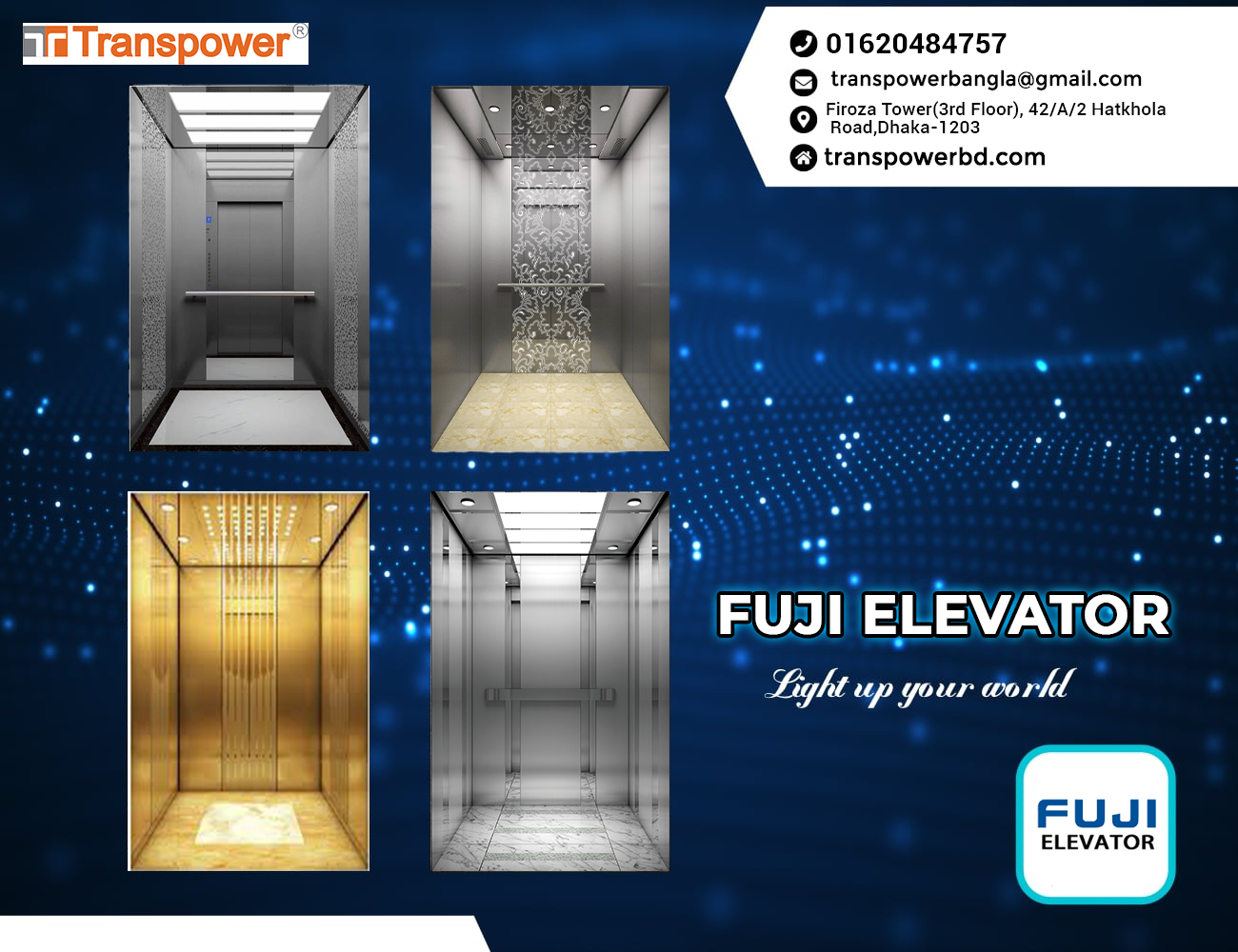 Fuji 1250 Kg Passenger Elevator (Fuji-China)