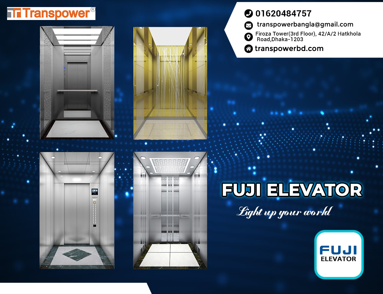 Fuji 1250 Kg Passenger Elevator (Fuji-China)