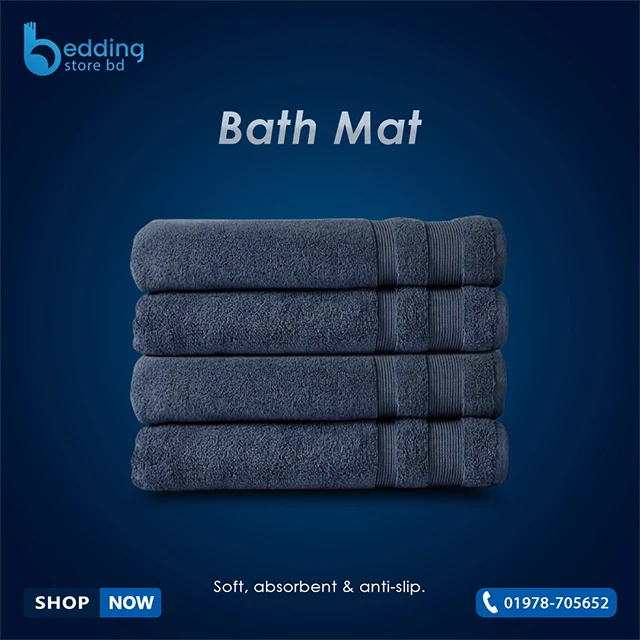 Premium Bath Mat Towel – Soft, Absorbent & Anti-Slip | Bedding Store BD