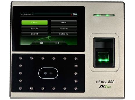 ZKTeco uFace800 Face Detection Time Attendance System